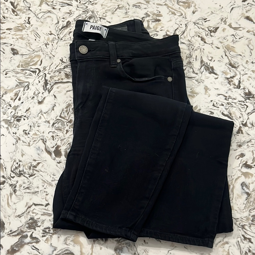 Paige Verdugo Ankle Black Denim Jeans